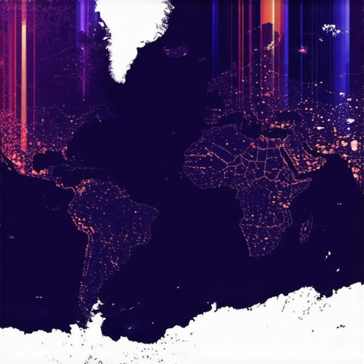 Advanced Map Advertising Interface Map advertising platform showing geo-fencing and AI analytics