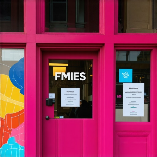 Authentic Local Business Visual A storefront with vibrant signage and engaging visual content representing local community engagement.