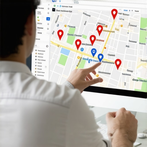 Expert Analyzing Google Maps Data SEO expert reviewing local business data on Google Maps