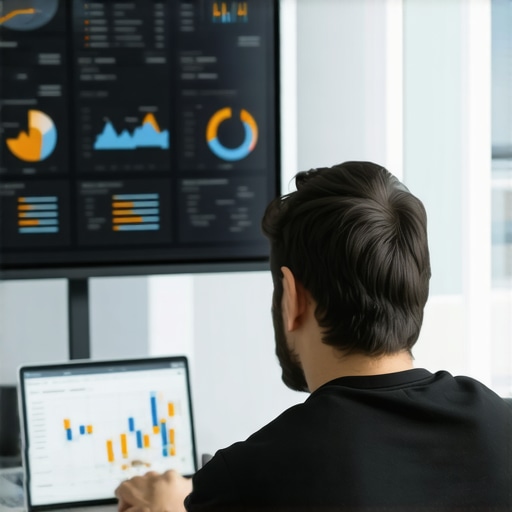 Marketing strategist reviewing local SEO metrics and schema markup implementation.