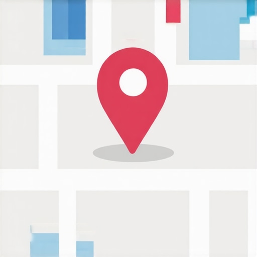 Business listing on Google Maps with marketing elements around it.