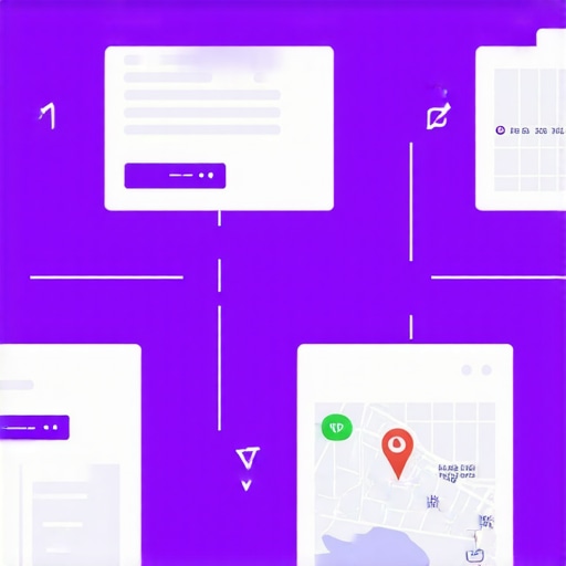 Flowchart illustrating steps for effective local map optimization and advertising.
