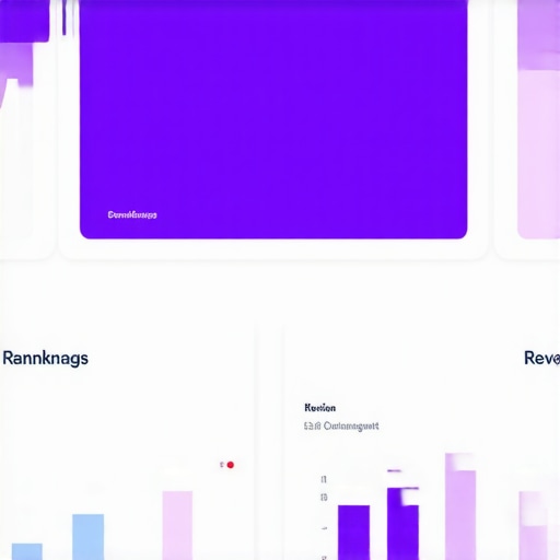Screenshot displaying local ranking metrics and review status for a business