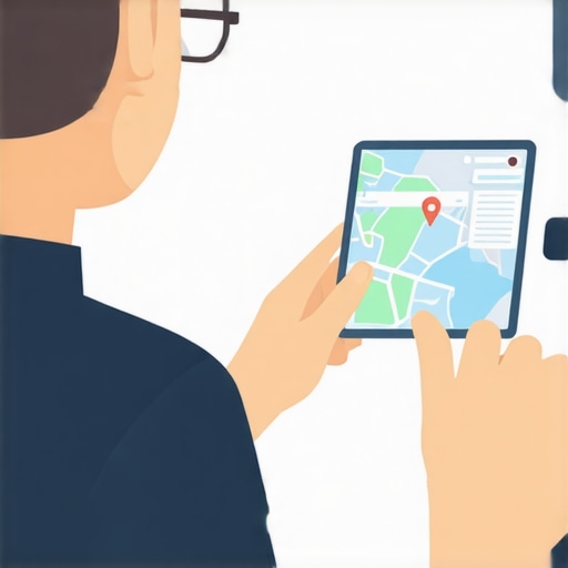 Person working on local SEO settings on a computer